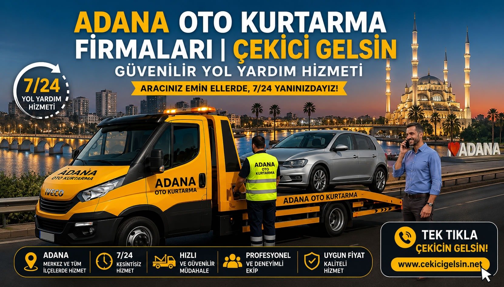 Adana Oto Kurtarma Firmaları
